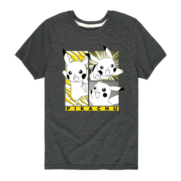 Pokémon - Pikachu Manga Art - Youth Short Sleeve Graphic T-Shirt
