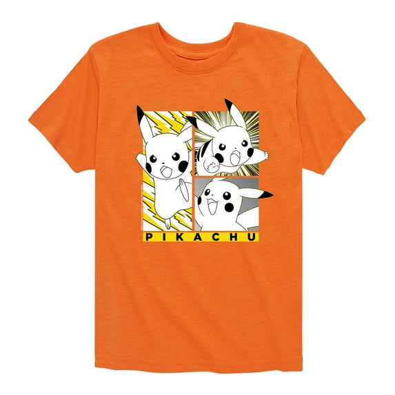Pokémon - Pikachu Manga Art - Youth Short Sleeve Graphic T-Shirt
