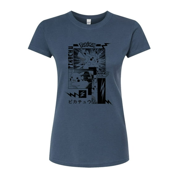 Pokémon - Pikachu Manga - Juniors Fitted Graphic T-Shirt