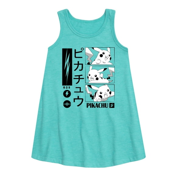 Pokémon - Pikachu Manga Lightning - Youth Girls A-line Dress