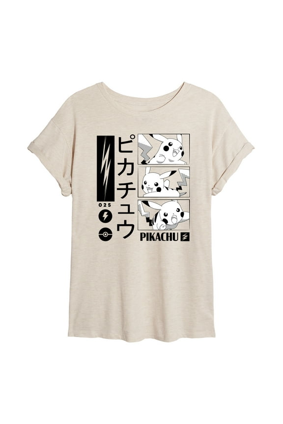 Pokémon - Pikachu Manga Panels - Juniors Muscle T-Shirt