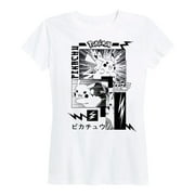 Pok mon - Pikachu Manga Womens Short Sleeve Graphic T-Shirt