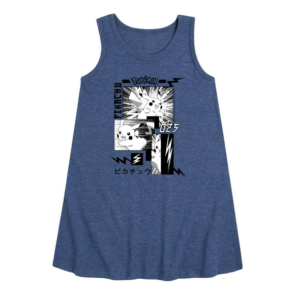 Pokémon - Pikachu Manga - Youth Girls A-line Dress