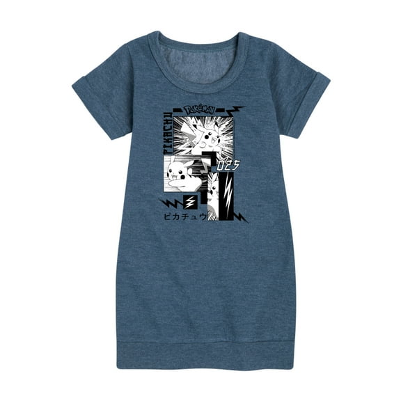 Pokémon - Pikachu Manga - Youth Girls Fleece Dress