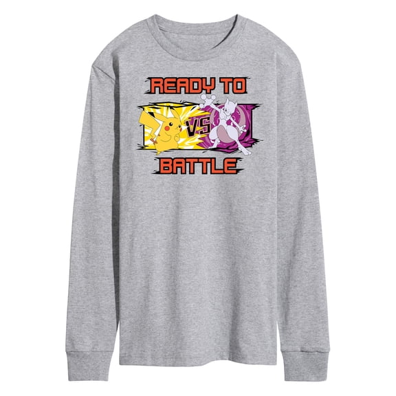 Pokémon - Pikachu Mewtwo Battle - Men's Long Sleeve T-Shirt
