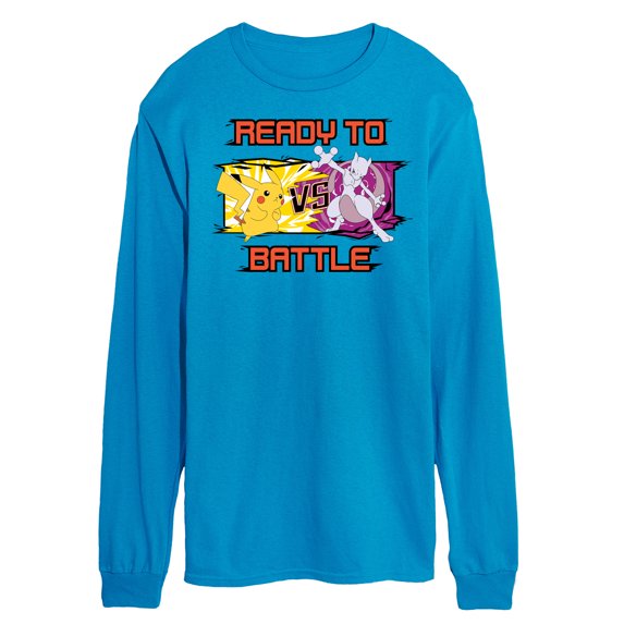 Pokémon - Pikachu Mewtwo Battle - Men's Long Sleeve T-Shirt