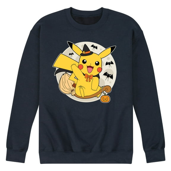 Pokémon - Pikachu Moon Witch - Men's Crew Neck Fleece Pullover