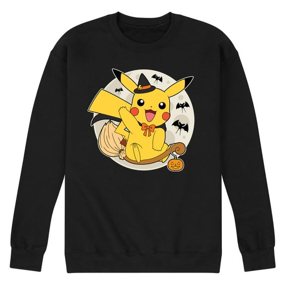 Pokémon - Pikachu Moon Witch - Men's Crew Neck Fleece Pullover