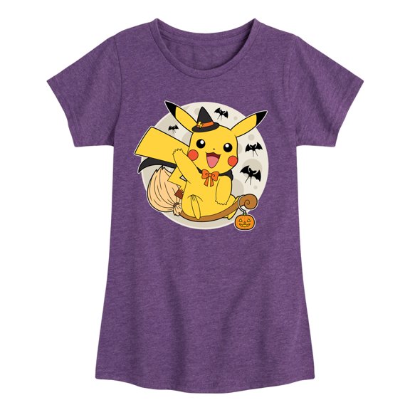 Pokémon - Pikachu Moon Witch - Youth Girls Short Sleeve Graphic T-Shirt