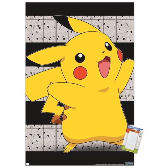 Pokémon - Pikachu Open Arms Wall Poster, 22.375" x 34"