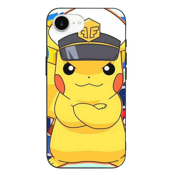 Pokmon Pikachu Outdoor Adventures Compatible with iPhone 16 E Case Full Covered Soft Slim Rugged TPU Phone Case Shockproof Non-Slip Anti-Fingerprint Basic Cases Protection