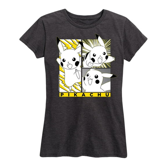 Pokémon - Pikachu Panels Art - Women's Short Sleeve Graphic T-Shirt