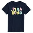 thumbnail image 1 of Pokémon - Pikachu Pastel Name  - Men's Short Sleeve Graphic T-Shirt, 1 of 4