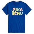 thumbnail image 1 of Pokémon - Pikachu Pastel Name  - Men's Short Sleeve Graphic T-Shirt, 1 of 4