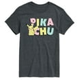 thumbnail image 1 of Pokémon - Pikachu Pastel Name  - Men's Short Sleeve Graphic T-Shirt, 1 of 4