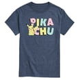 thumbnail image 1 of Pokémon - Pikachu Pastel Name  - Men's Short Sleeve Graphic T-Shirt, 1 of 4
