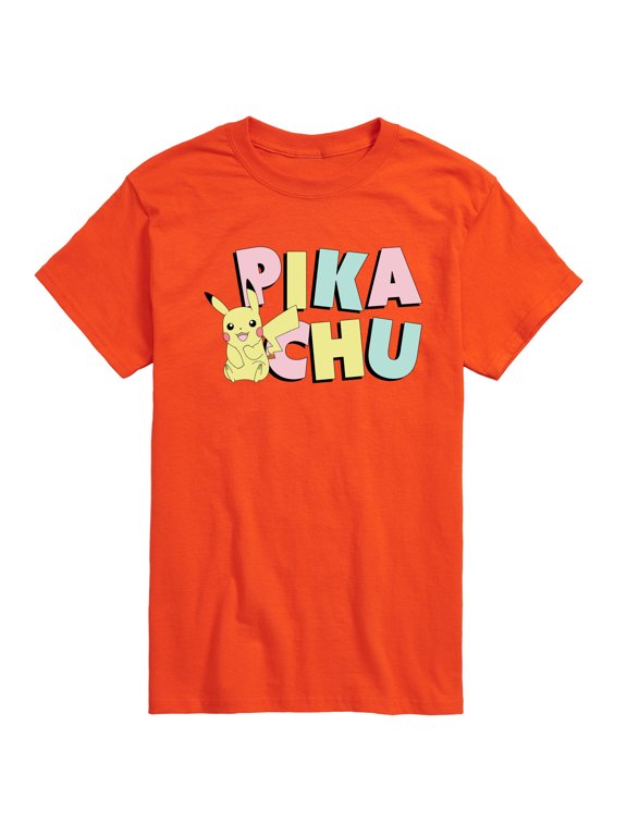 Pokémon - Pikachu Pastel Name Men's Short Sleeve Graphic T-Shirt