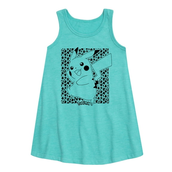 Pokémon - Pikachu Pattern - Youth Girls A-line Dress
