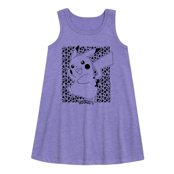 Pokémon - Pikachu Pattern - Youth Girls A-line Dress