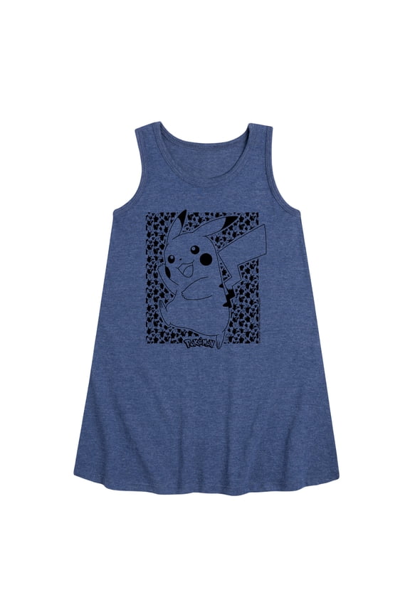 Pokémon - Pikachu Pattern - Youth Girls A-line Dress