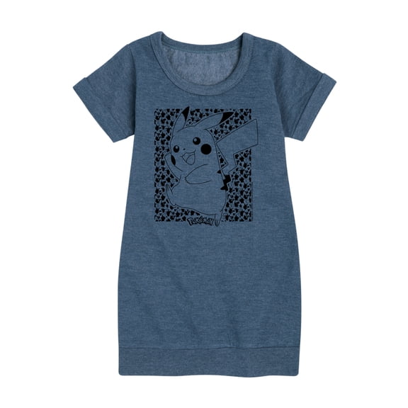 Pokémon - Pikachu Pattern - Youth Girls Fleece Dress