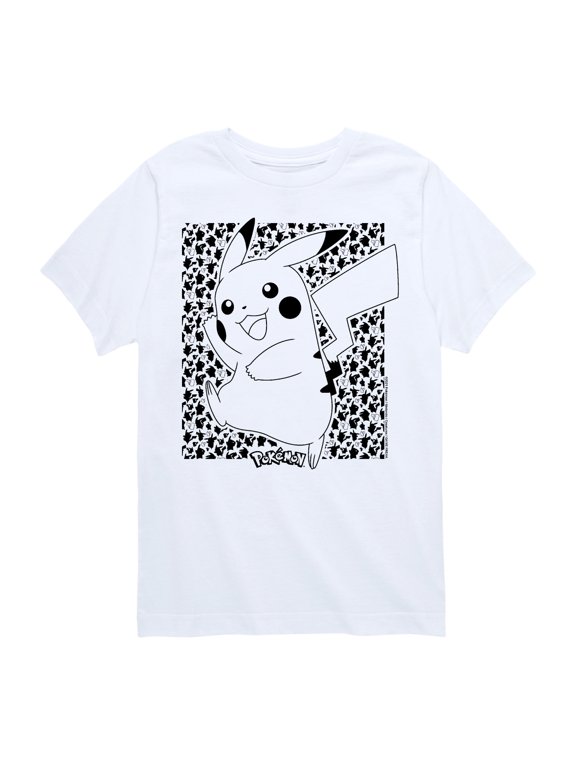 - Pikachu Pattern Boys' Short Sleeve Graphic T-Shirt