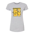 thumbnail image 1 of Pokémon - Pikachu Poses - Juniors Fitted Graphic T-Shirt, 1 of 5