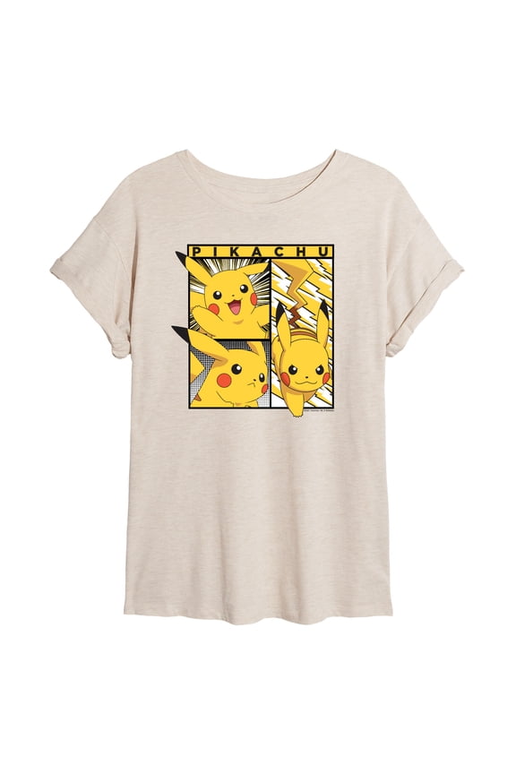 Pokémon - Pikachu Poses - Juniors Muscle T-Shirt