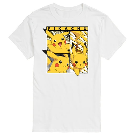 Pokémon - Pikachu Poses - Men's Short Sleeve Graphic T-Shirt