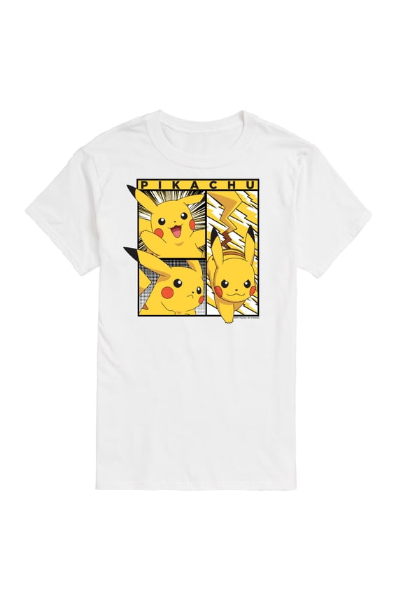 Pokémon - Pikachu Poses - Men's Short Sleeve Graphic T-Shirt