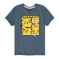 thumbnail image 1 of Pokémon - Pikachu Poses - Youth Short Sleeve Graphic T-Shirt, 1 of 4