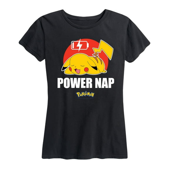 Pokémon - Pikachu Power Nap - Women's Short Sleeve Graphic T-Shirt