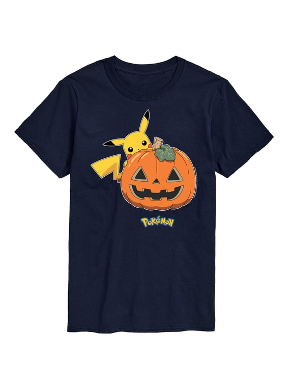 - Pikachu Pumpkin Men's Short Sleeve Graphic T-Shirt