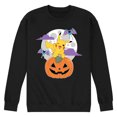 thumbnail image 1 of Pokémon - Pikachu Pumpkin With Moon - Men's Crew Neck Fleece Pullover, 1 of 4
