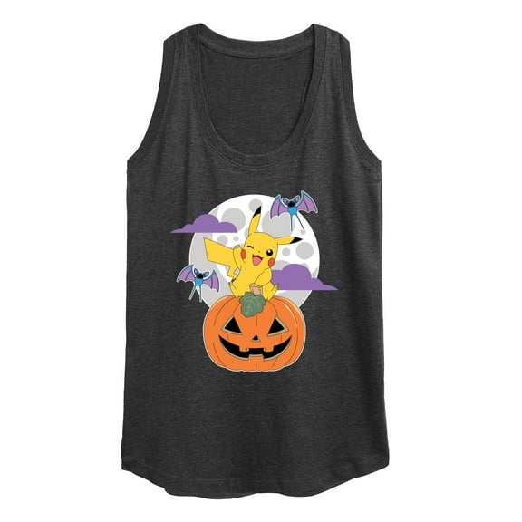 Pokémon - Pikachu Pumpkin With Moon - Women's Racerback Tank Top