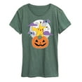 thumbnail image 1 of Pokémon  - Pikachu Pumpkin With Moon - Women's Short Sleeve Graphic T-Shirt, 1 of 6