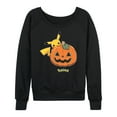 thumbnail image 1 of Pokémon - Pikachu Pumpkin - Women's Lightweight French Terry Long Sleeve Shirt, 1 of 5
