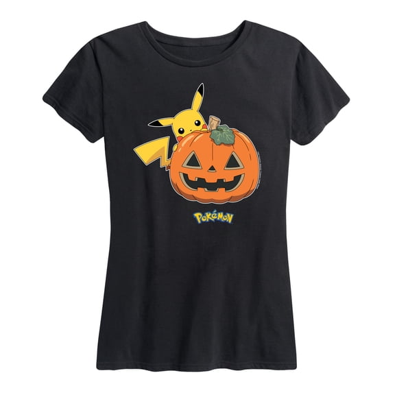 Pokémon - Pikachu Pumpkin - Women's Short Sleeve Graphic T-Shirt