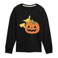 thumbnail image 1 of Pokémon - Pikachu Pumpkin - Youth Long Sleeve Graphic T-Shirt, 1 of 5