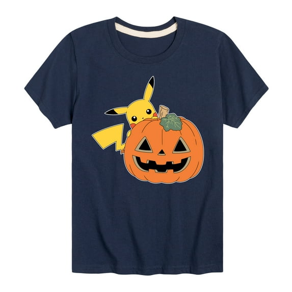 Pokémon - Pikachu Pumpkin - Youth Short Sleeve Graphic T-Shirt