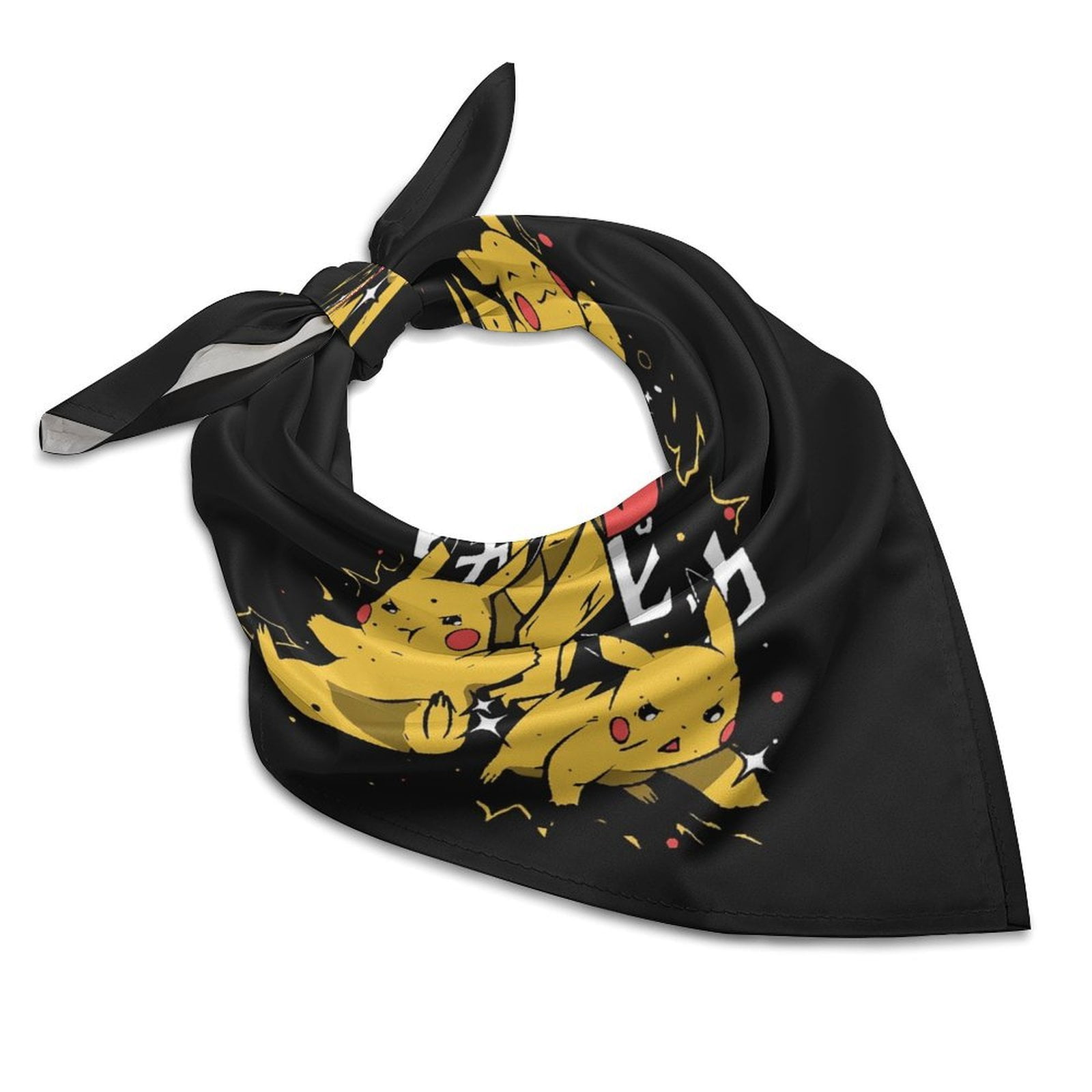 Pokémon Pikachu Raichu Pichu54 Square Satin Head Scarf Hair Scarves ...