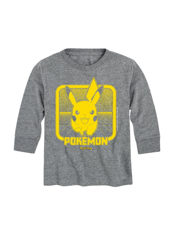 Pokémon - Pikachu Retrogamer - Youth Long Sleeve Graphic T-Shirt