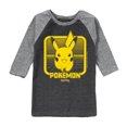 thumbnail image 1 of Pokémon - Pikachu Retrogamer - Youth Raglan Graphic T-Shirt, 1 of 6