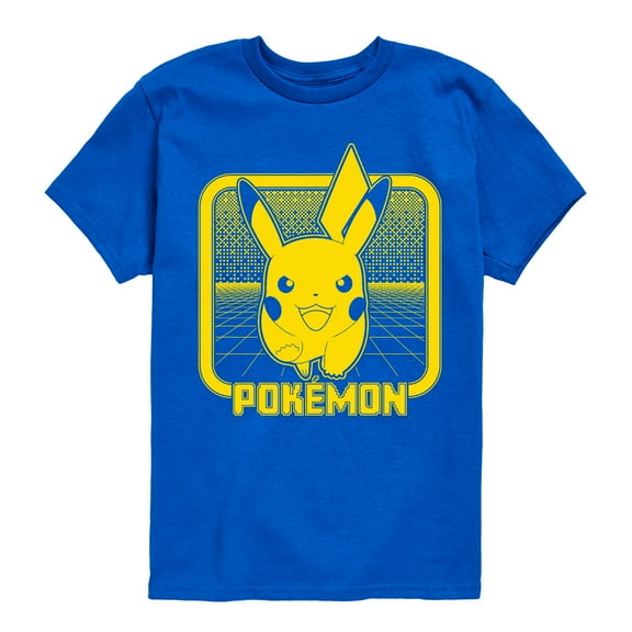 Pokémon - Pikachu Retrogamer - Youth Short Sleeve Graphic T-Shirt