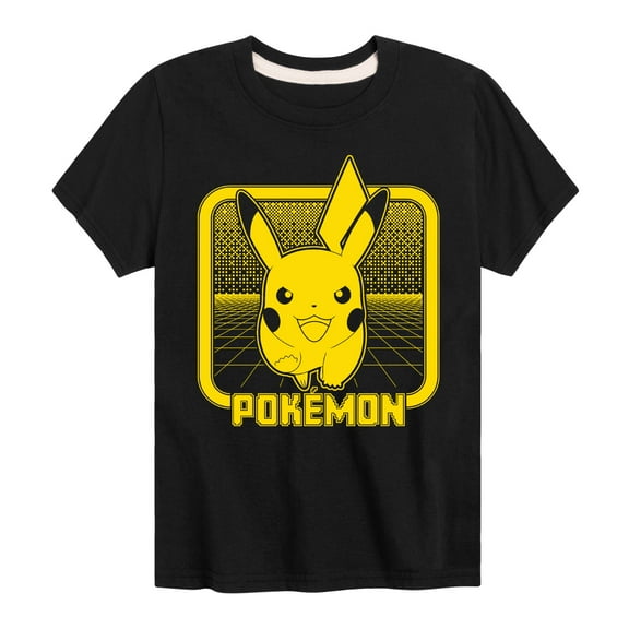 Pokémon - Pikachu Retrogamer - Youth Short Sleeve Graphic T-Shirt