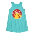 thumbnail image 1 of Pokémon - Pikachu Santa Hat - Youth Girls A-line Dress, 1 of 4