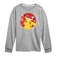 thumbnail image 1 of Pokémon - Pikachu Santa Hat - Youth Long Sleeve Graphic T-Shirt, 1 of 5