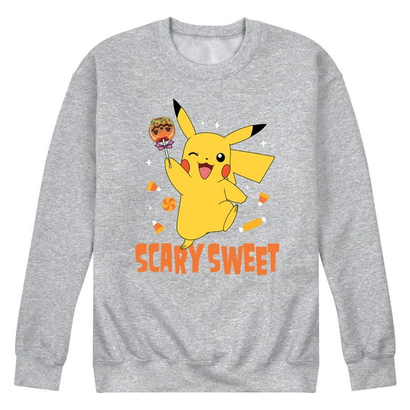 Pokémon - Pikachu Scary Sweet - Men's Crew Neck Fleece Pullover