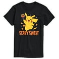 thumbnail image 1 of Pokémon - Pikachu Scary Sweet - Men's Short Sleeve Graphic T-Shirt, 1 of 4