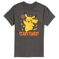 thumbnail image 1 of Pokémon - Pikachu Scary Sweet - Men's Short Sleeve Graphic T-Shirt, 1 of 4